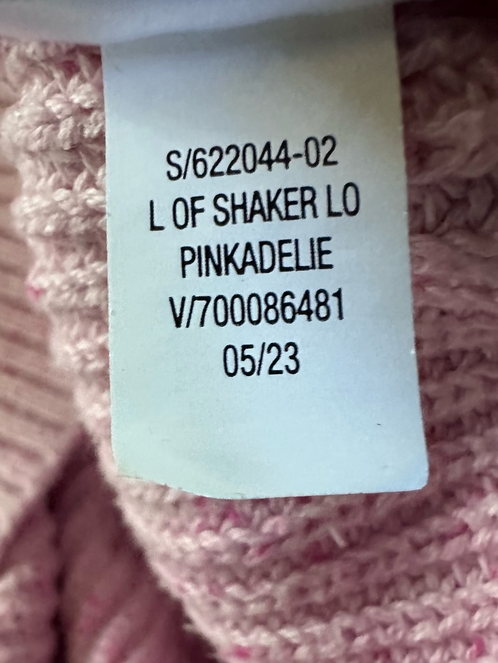 Old Navy Pink Speckled Shaker Knit Cardigan Sweater Large Cotton - Picture 5 of 9